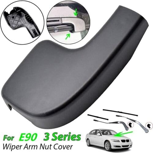 Car Front Windscreen Wiper Arm Head Nut Cap Cover Bolt Screw Protector for -BMW 3 Series E90 E91 E92 E93 M3 2004-2009
