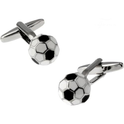 Metal Cufflinks for Mens Round Football Cuff Links Fastener Button Men Suit Shirt Cuff Links Designer Brand Mens Gifts