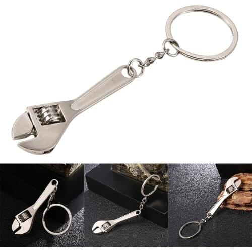 Mini Metal Adjustable Tool Wrench Spanner Key Chain Ring Keyring Gift Buckles Hooks DIY Apparel Sewing Fabric Arts Crafts New
