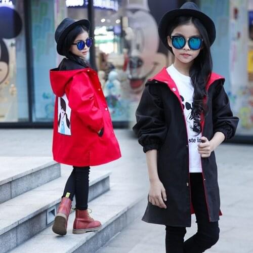 Fashion Kids Jackets for Girls New Spring Style Girls Cartoon Coats 4 5 6 7 8 9 10 11 12 13 Year Children Clothing Outerwear