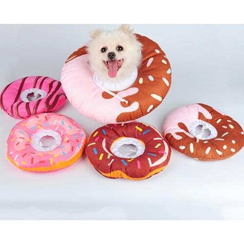 Pet Cat Collar Fruit Shaped Recovery Adjustable Cotton Blends Neck Prevent Bite Recover Cat Dog Elizabeth Pet Protection Collars