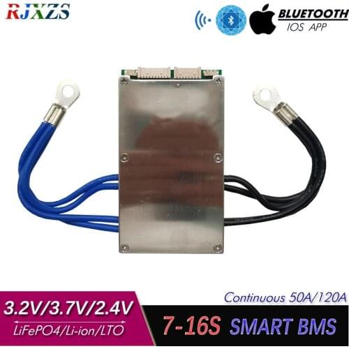 15S 50A/80A/100A/120A LTO BMS/PCM/PCB battery protection board for 15 Pack 18650 Li-ion Battery Cell (ANT BMS smart board)