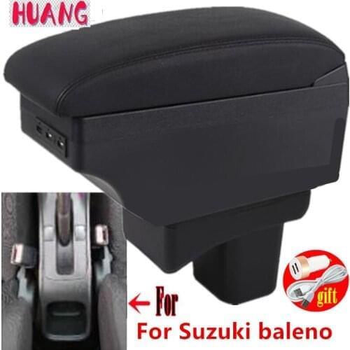 For Suzuki baleno Armrest Box For Suzuki baleno Center Console Modification Accessories Cup Holder Large Space USB Interface