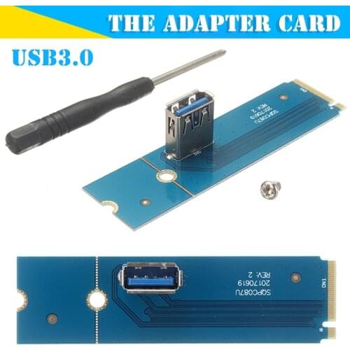 Pohiks 1pc High Quality NGFF to USB3.0 Riser Card Durable Gold-plated Connector Riser Card Extension Adapter