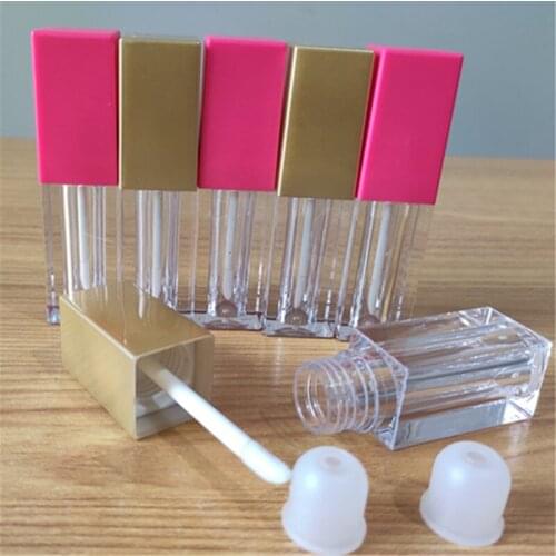 10pcs 5ml Empty Lip Gloss Tube Container Clear Lip Balm Tubes Containers Lipstick Fashion Refillable Bottles Lipgloss Tubes