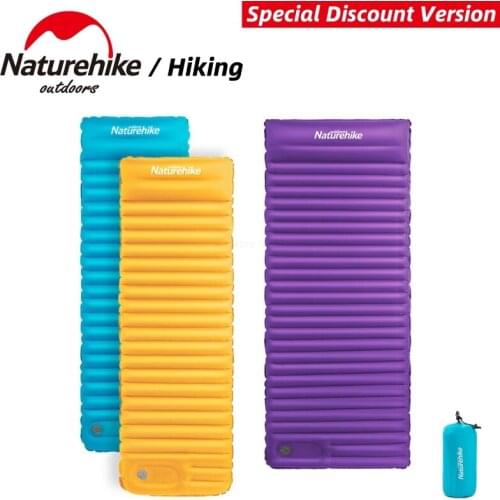 Naturehike Outdoor Inflatable Camping Mat Tent Cushion Hike Envelope Waterproof Sleeping Pad Picnic Folding Mattress NH18Q001-D