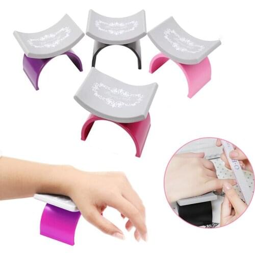 U Shape Nail Art Cushion Pillow Manicure Hand Arm Rest Holder Soft Silicone Nail Palm Rests Nail Art Stand Nail Salon Tools
