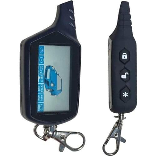 Newest Universal Car Security System Anti-theft Alarm 2-way B9 Remote Control with Display Screen Car Protect Accessories