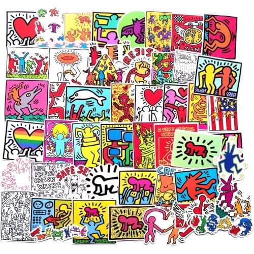10/30/50PCS Street Graffiti Personality Notebook Hand Account Decoration Guitar Skateboard Luggage Waterproof Stickers Wholesale