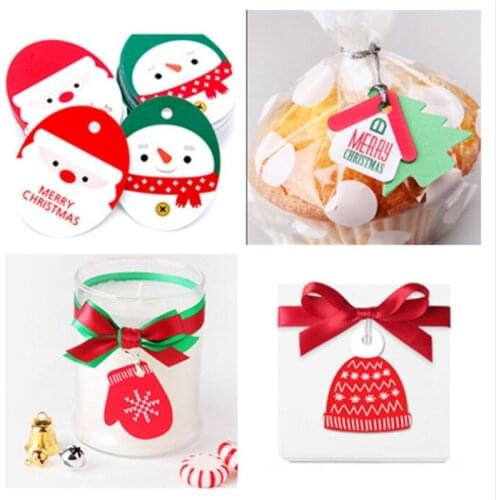 2018 new 250pcs Christmas Red and Green Suspension Card/Christmas Tree Decorative Suspension Card/Bookmark Suspension Card