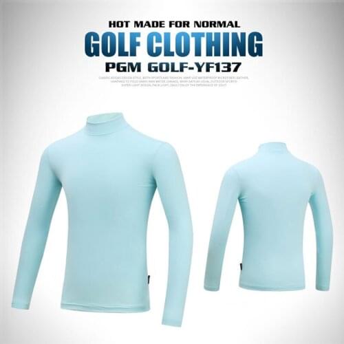 2020 Pgm Golf Clothing Boys Children Golf T Shirts Summer Sunscreen Breathable Undershirt Long Sleeved T Shirt Bottom AA51874