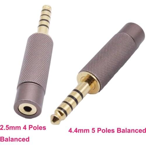 4.4mm Balanced Male to 2.5mm Balanced Female Adapter Compatible with Sony NW-ZX300A NW-WM1A NW-WM1Z PHA-2A TA-ZH1ES Audio Player
