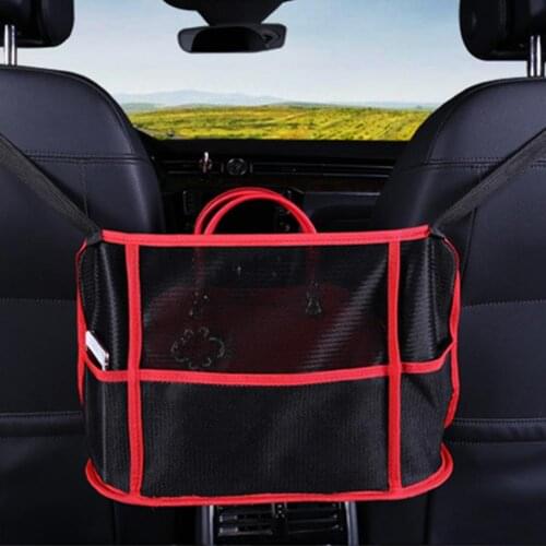 Car Net Pocket Handbag Holder Universal Mesh Net Bag Luggage Holder Pocket Trunk Cargo Nets Organizer Auto Interior Accessories