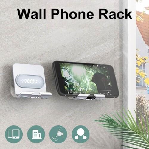 B10 Wall Phone Rack Bathroom Multi-angle Arbitrary Rotation Phone Rack Bedside Drill-Free Rack Universal For Mobile Phone Tablet