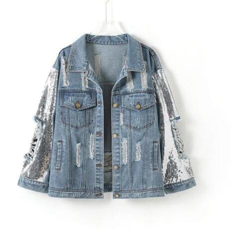 Bling Retro European Style Woman Jackets Sequined Woman Coat Long Sleeve Female Cardigan