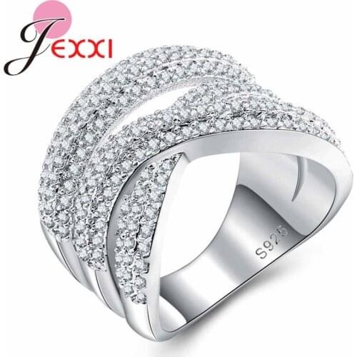 Elegant Lindo Aneis Full Paved Bud Round Shaped Vintage Ring 925 Sterling Silver Cubic Zirconia Rings for Women Jewelry