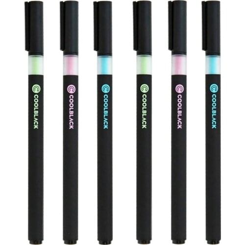 3pcs Official Cool Black Color Ink Gel Pens For Smooth Writing 0.5mm Roller Ball Pen Stationery Office School Supplies H6819