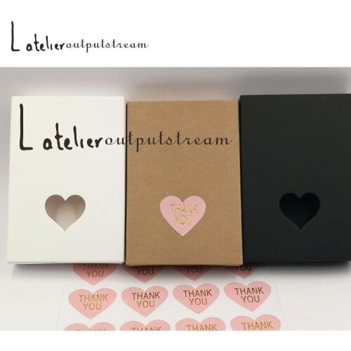 12PCS/Lot Kraft Paper Drawer Box with heart gift paper box for christmas day and wedding favors gift box or packing jewelry sets