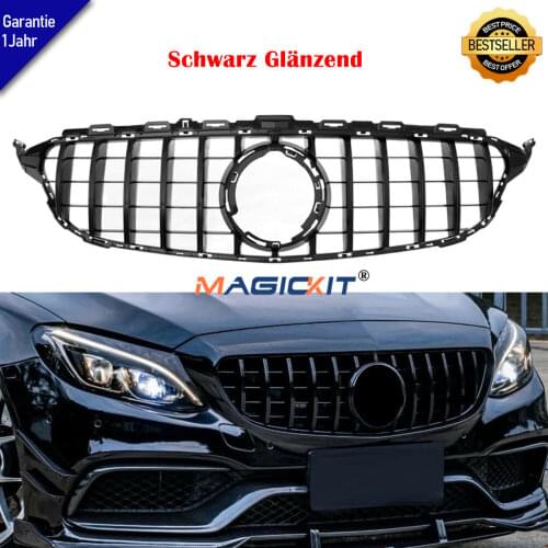 MagicKit Hot Sale UK US Stock GTR Style Front Grill Grille For Mercedes Benz W205 C200 C300 C250 2019