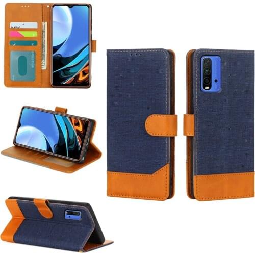 Fashion Cloth Pattern Phone Cover For Xiaomi Redmi 9T Case Flip Wallet Leather Etui Book On Xiomi Redmi9 T Case Coque Funda Capa
