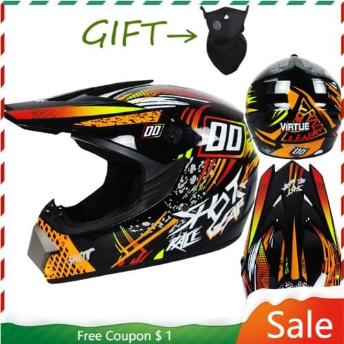 Helmet And Safety Motorcycle Motocross Casque Moto Cross Enduro For Pitbike For Kids Capacete De Racing Mountain Bike Helmet Hat