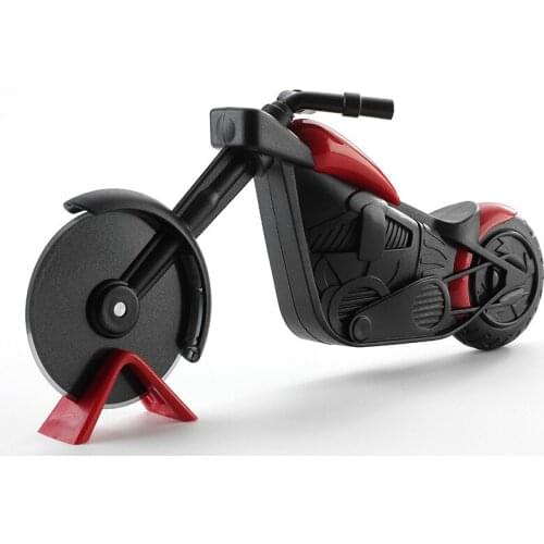 Stainless Steel Motorcycle Cutter Pizza Knife Cake Tools Pizza Wheels Scissors Ideal for Pizza, Pies, Waffles Kitchen Accessory