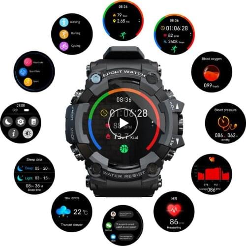 New Full Touch Screen Fitness Tracker Smart Watch Men Heart Rate Monitor Blood Pressure Smartwatch For iPhone Xiaomi Android Ios