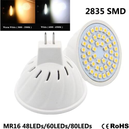 NEW LED Spotlight MR16 lamp 5W 6W 8W AC 220V 3528 SMD 48LEDs/60LEDs/80LEDs White/Warm White LED Bulbs lighting 4pcs/lot