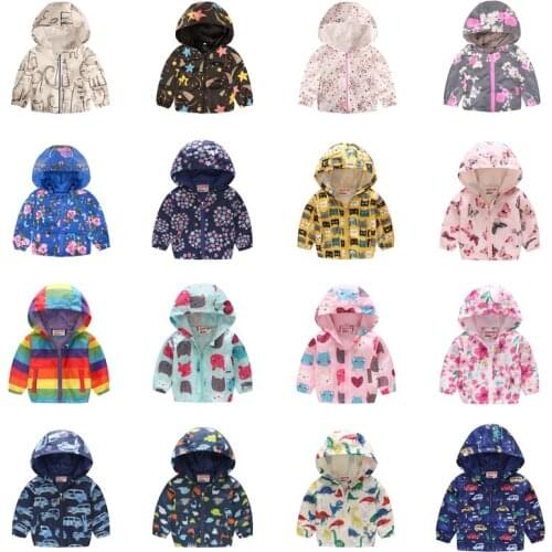 Autumn New Childrens Clothing Cartoon Cute Jacket Boys Girls Baby Outing Clothes Jacket Children Zipper Cardigan Jacket 2-6Y