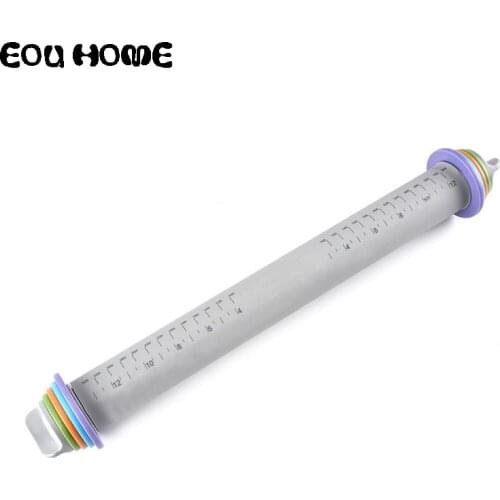 Length Adjustable Rolling Pins Silica Gel Fondant 35cm Rolling Pin Dumpling Dough Noodles Pizza Baking Tools Kitchen Accessories
