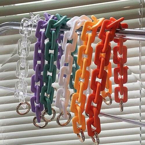 40CM 60CM 115CM Luxury Chain Handle Shoulder Bag Key Chain Thick Cloud Bag Chain Light Acrylic Chain