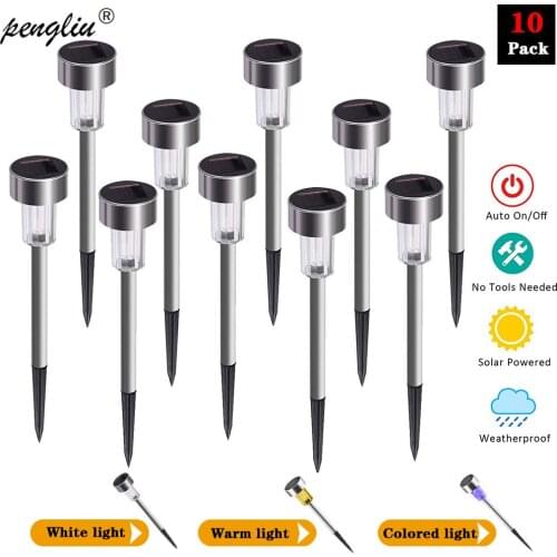 Solar Garden Light Outdoor LED Solar Powered Lamp Lantern Waterproof Landscape Lighting For Yard Lawn Decoration Path Lights