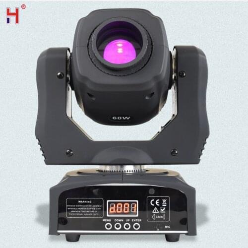 LED Spot 60W Moving Head Lyre Gobo Projector Light With DMX Control Rotating Sound Mobile Mini Disco Party DJ Stage Equipment