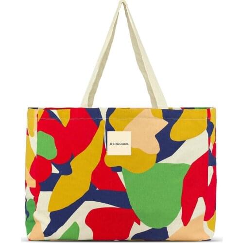 Canvas Fabric Beach and Daily Bag 100 Cotton Colorful Casual Summer Fashion