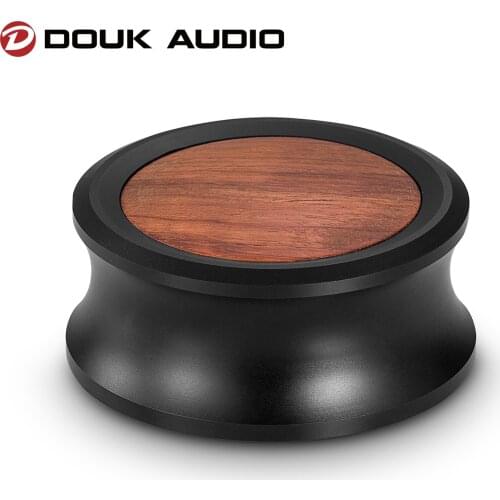 Douk Audio Wood+Aluminum Record Weight Clamp for Home Vinyl Turntables HiFi LP Record Player Disc Stabilizer Vibration Reducer