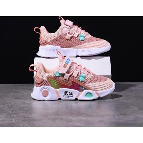 2021 Spring Kids Sport Shoes For Girls Running Sneakers Casual Sneaker Breathable Childrens Fashion Shoes Platform Light Shoes