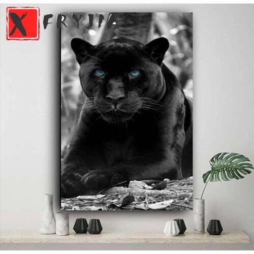 5D Diamond Painting Panther Full Drill round square Picture Of Rhinestones Embroidery Diamond Mosaic DIY Needlework Wall Art