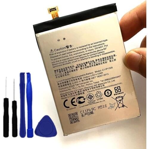 A600 A600CG 3300mAh c11p1325 Battery For Asus ZenFone 6 ZenFone6 A600 A600CG T00G A601CG Battery + Tools