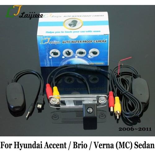 For Hyundai Accent Brio Verna MC Sedan 2006 2007 2008 2010 2011 HD Night Vision Car Wireless Rearview Camera For Dodge Attitude