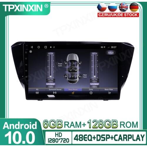 For Skoda Super B 2015-2019 128G Android 10 Car Multimedia Player GPS Navigation Headunit Auto Radio Audio Stereo Tape Recorder