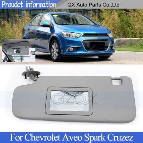 CAPQX Sun Shield Overhead Console Interior Sunvisor With Mirror For Chevrolet Aveo Spark Cruzez Front visor assembly