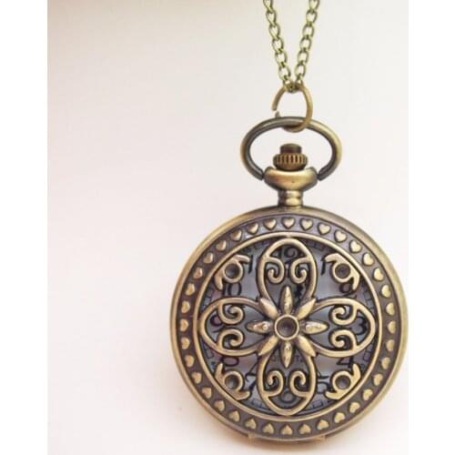Roman Style White Dial Hollow Out Pocket Watch Vintage Style Flower Pocket Watch,100pcs/lot,DHL Free Shipping To Usa/Europe