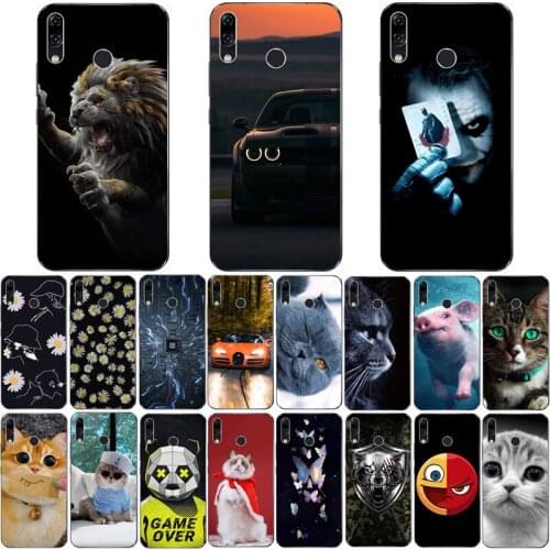 For Asus Zenfone 5z ZS620KL ZE620KL Case Wolf Silicon TPU Fundas for ASUS X00QD Cat Animal Shell Bag Housing Phone Cases