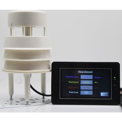 Wind speed detector wind direction speed wind scare display meter with wind speed sensor