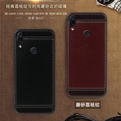 For Xiaomi Redmi Note 7 Case 6.3 Inch Black Red Blue Pink Brown 5 Style Fashion Mobile Phone Soft Silicone Cover