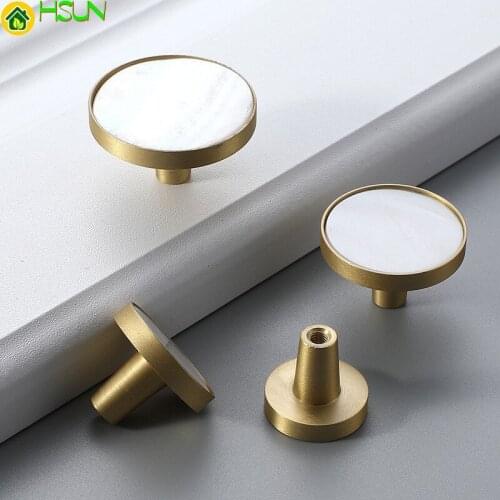 Brass Cabinet Knobs Gold Copper Knobs for Furniture Kitchen Cabinet Pulls Drawer Knobs Cupboard Handles