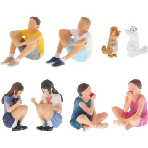 1:64 Scale People Figures Diorama Model Miniture Scenes Figurine Doll Toys