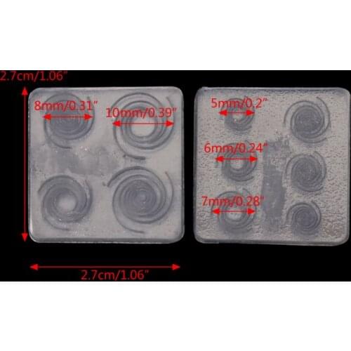 Sky Spiral Jewelry Mold UV Epoxy Resin Silicone Molds Starry Sky Jewelry Making A0KD