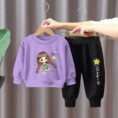 Baby Girls Boys Pajamas set Cartoon Autumn Winter Clothes Suit for Kids Underwear Fall Children Cardigan Clothing Sets 1 year 3T