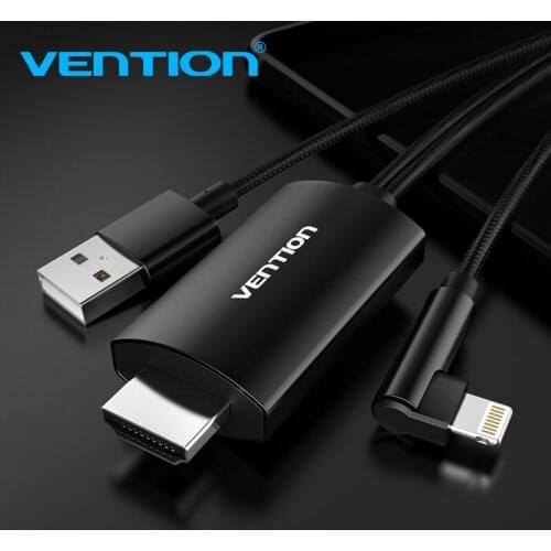 Vention 8 Pin to HDMI Converter 1080P HDMI Cable for iPhone X XS 8 Plus IOS Support HDTV Digital Adapter for Ligntning to HDMI